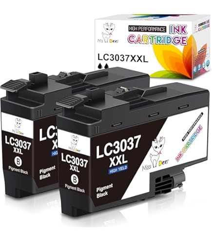 Miss Deer LC3037 Ink Cartridges Compatible Replacement For Brother LC3037 LC3037XXL LC3039, High Yield Use With MFC-J6945DW MFC-J5845DW XL MFC-J5945DW MFC-J6545DW XL (2 BK/C/M/Y) 5PK - View #7