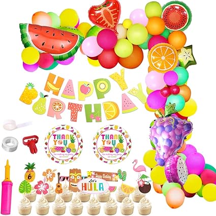 Amazon Com Kreatwow Tutti Frutti Party Decorations Supplies