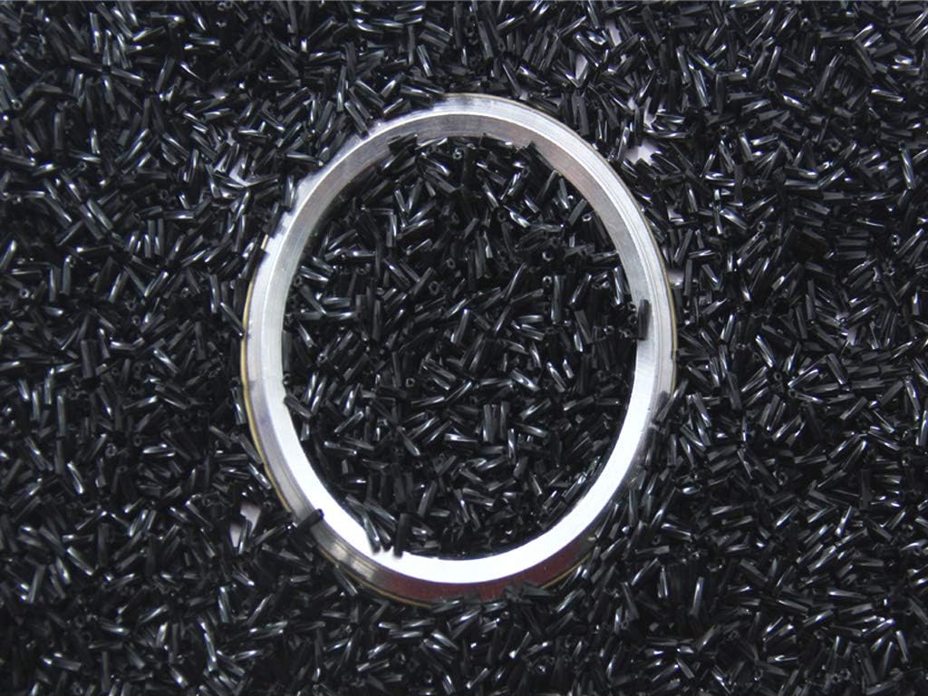 The Design Cart Black Twisted Bugle/Pipe Glass Beads (6.0 mm/450 Grams) for Jewellery Making, Embroidery, Beading, Art and Craft Supplies