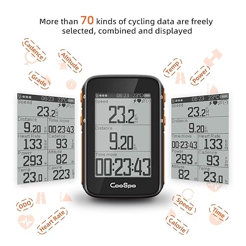 COOSPO Bike Computer Wireless GPS,Cycling Computer Bike