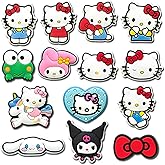 Cat School Cartoon DIY Silicone Focal Beads for Pen Making, Cartoon Bead Pen Charms, Keychain Jewelry Craft Kit for Teen Adults (14Pcs Black)