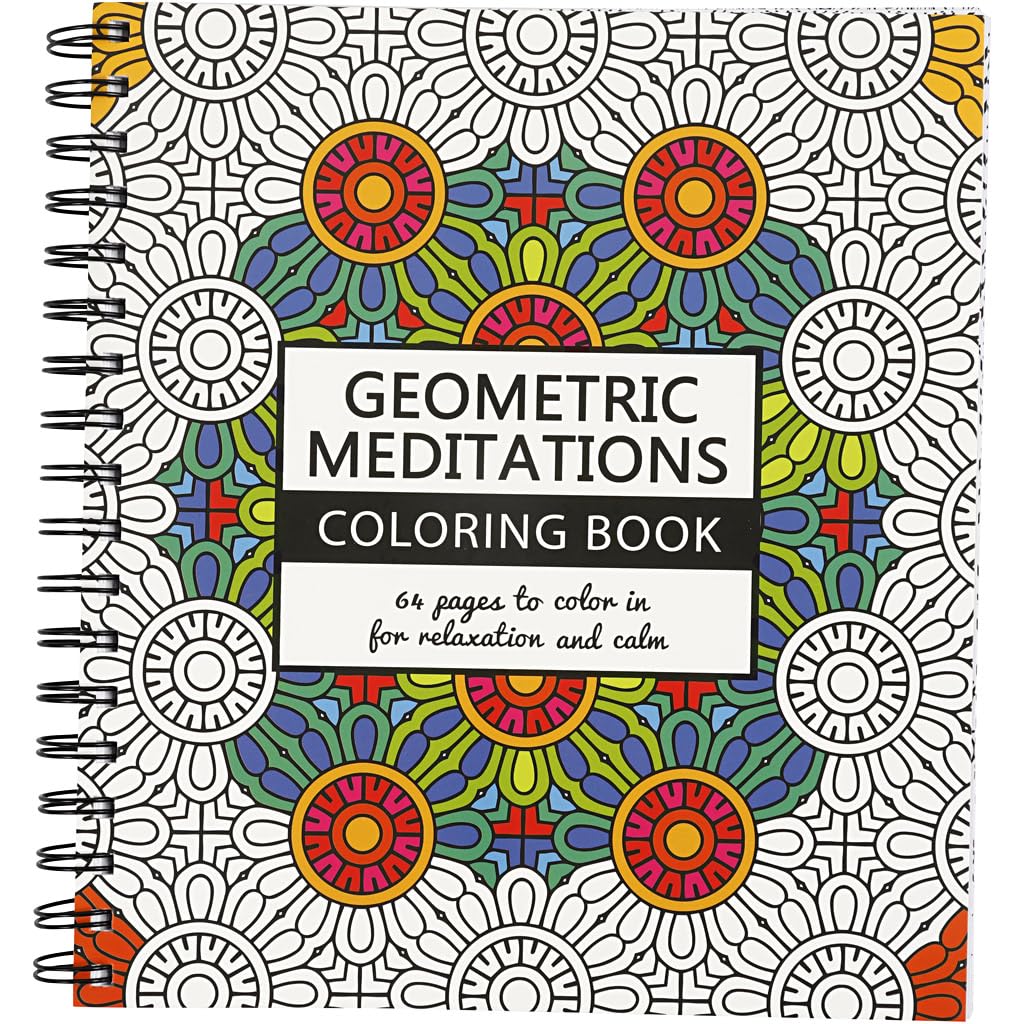 Antistress Colouring Book, size 19,5x23 cm, 64 pages, geometric, 1pc