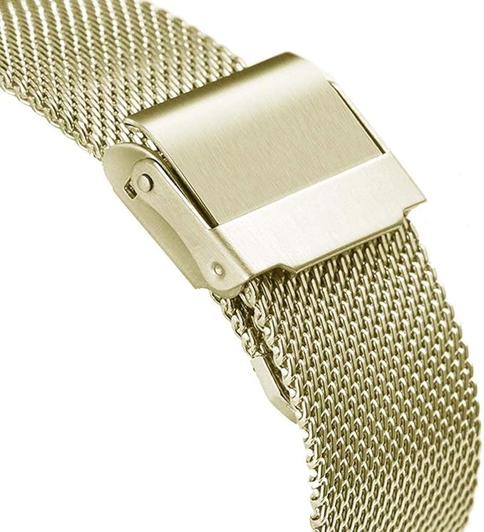 Correa de Reloj de Acero Inoxidable con Hebilla Doble ...