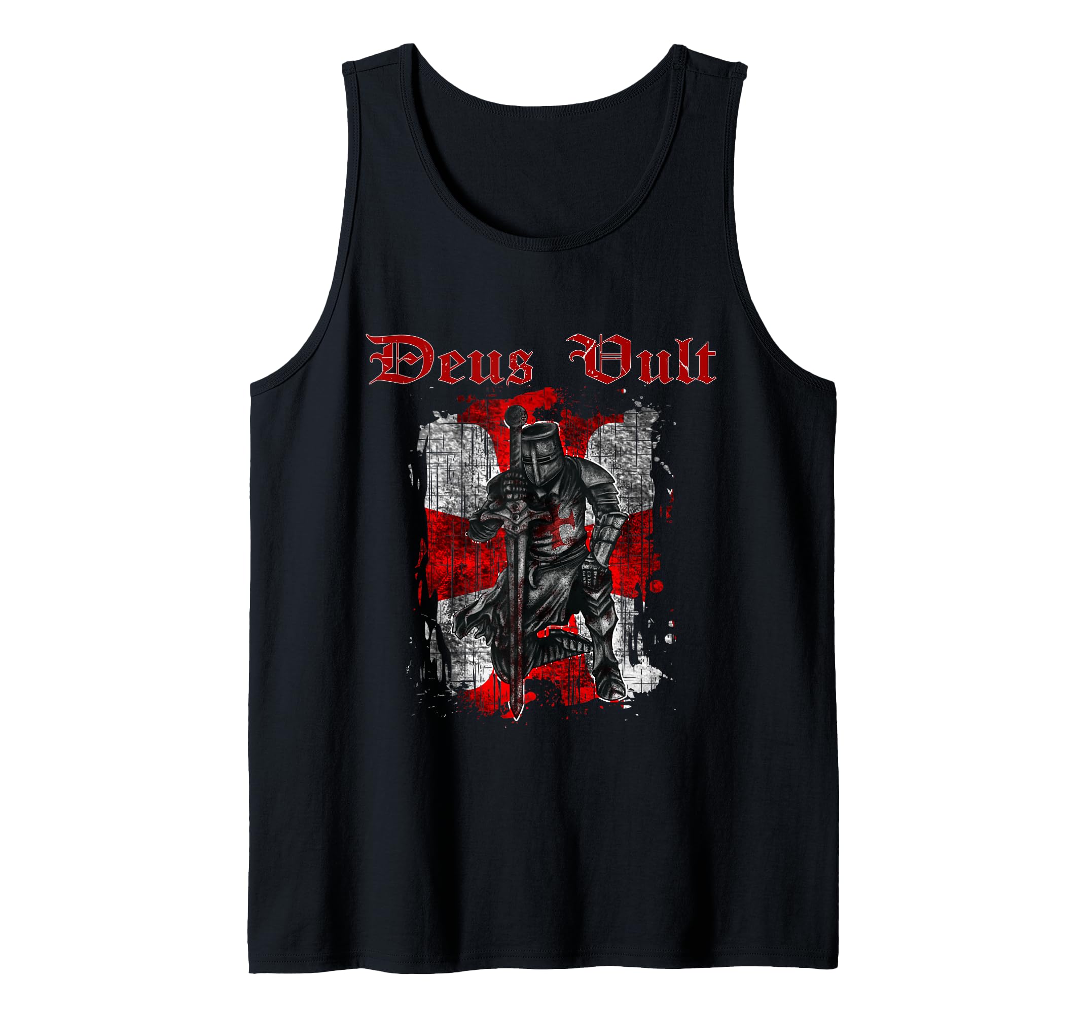 Deus Vult - Knight Templar - Vintage Crusader Tank Top