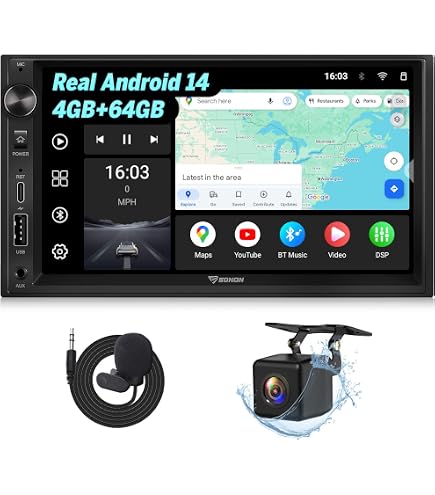 Amazon.com: Eonon GMX7A 4+64G Android 14 Car Stereo for GMC/Chevy