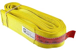 DD SLING & SUPPLY, INC. DD Sling. Multiple Sizes in Listing! (USA Made) 4" x 12', 2 Ply, Nylon Lifting Slings, Eye & Eye, Heavy Duty, 6400 lbs Vert, 5,100 Choker, 12,800 Basket (USA Nylon) (4in x 12ft)