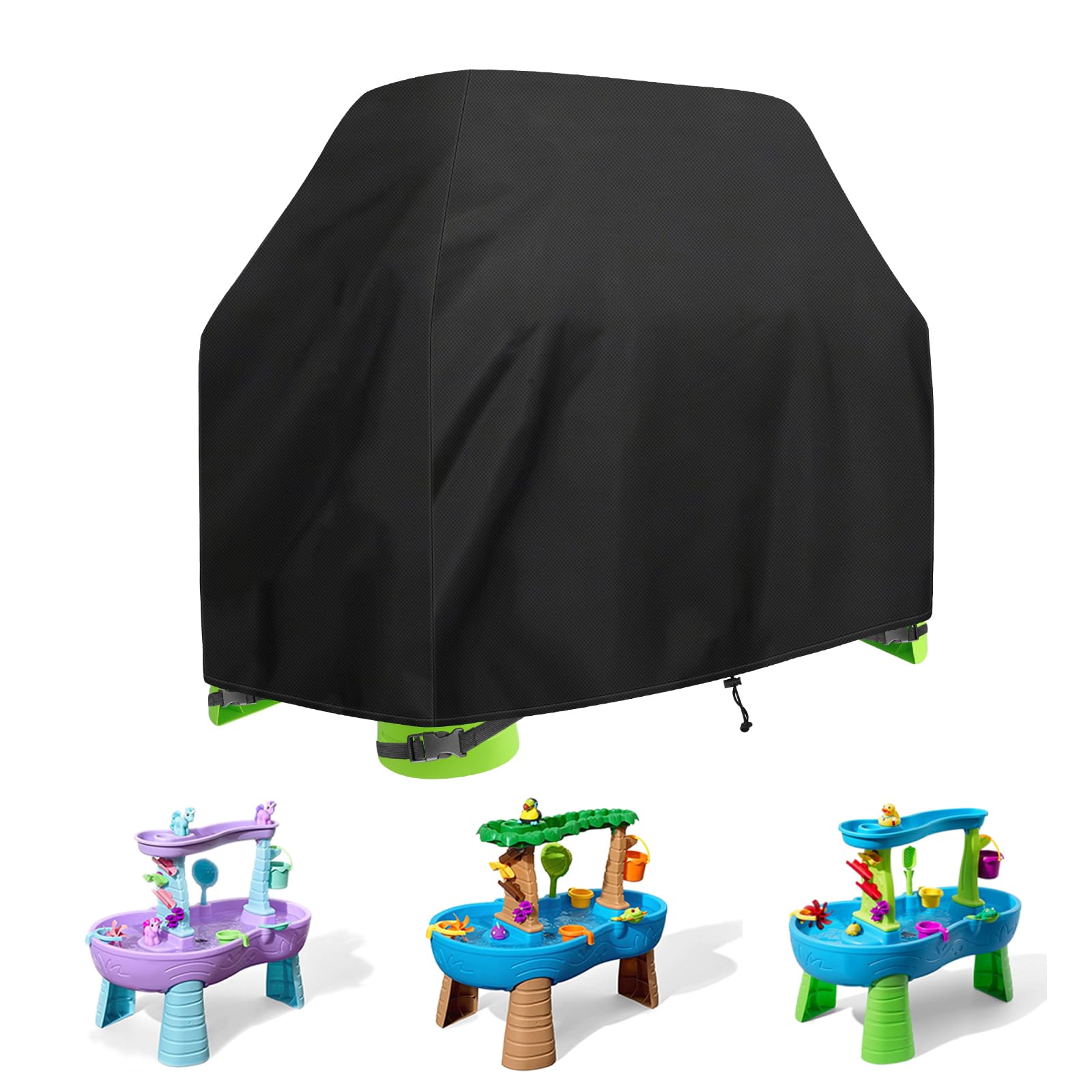 Bonna Kids Water table Cover,Compatible with Step 2 Water Play Table, 420D Heavy Duty Waterproof Fabric,Waterproof,Dust Proof, Anti-UV (63×84×104cm)