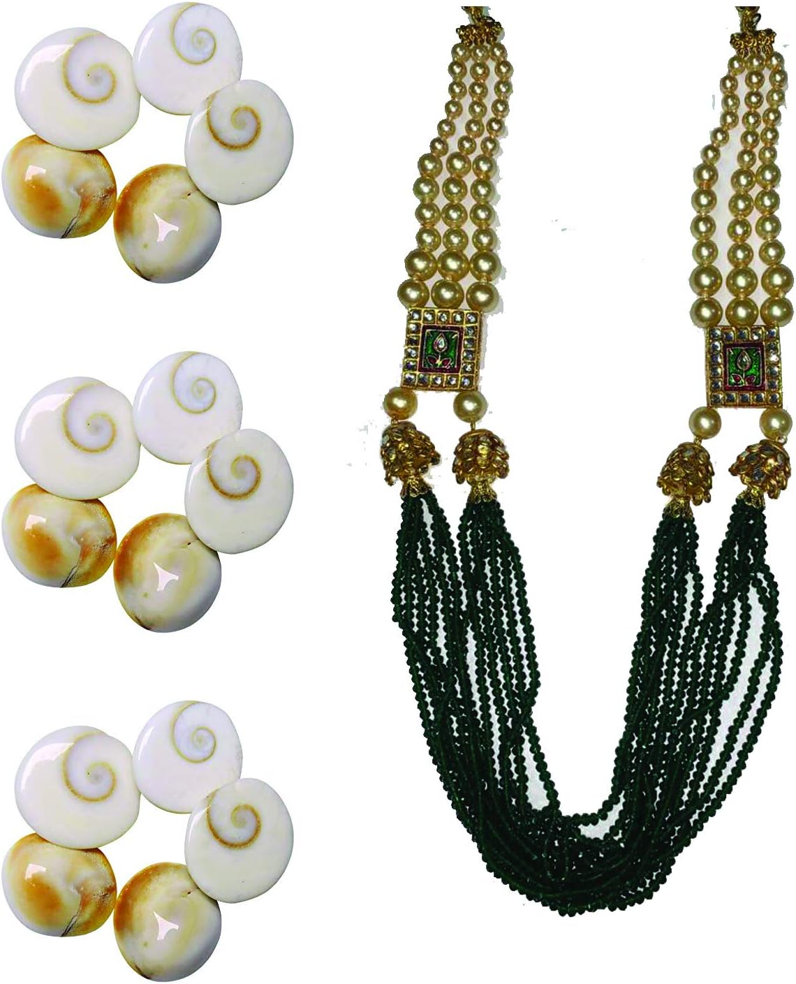 Saptraag 111 Pc Big Size Gomti Chakra 2 cm and Pooja haar