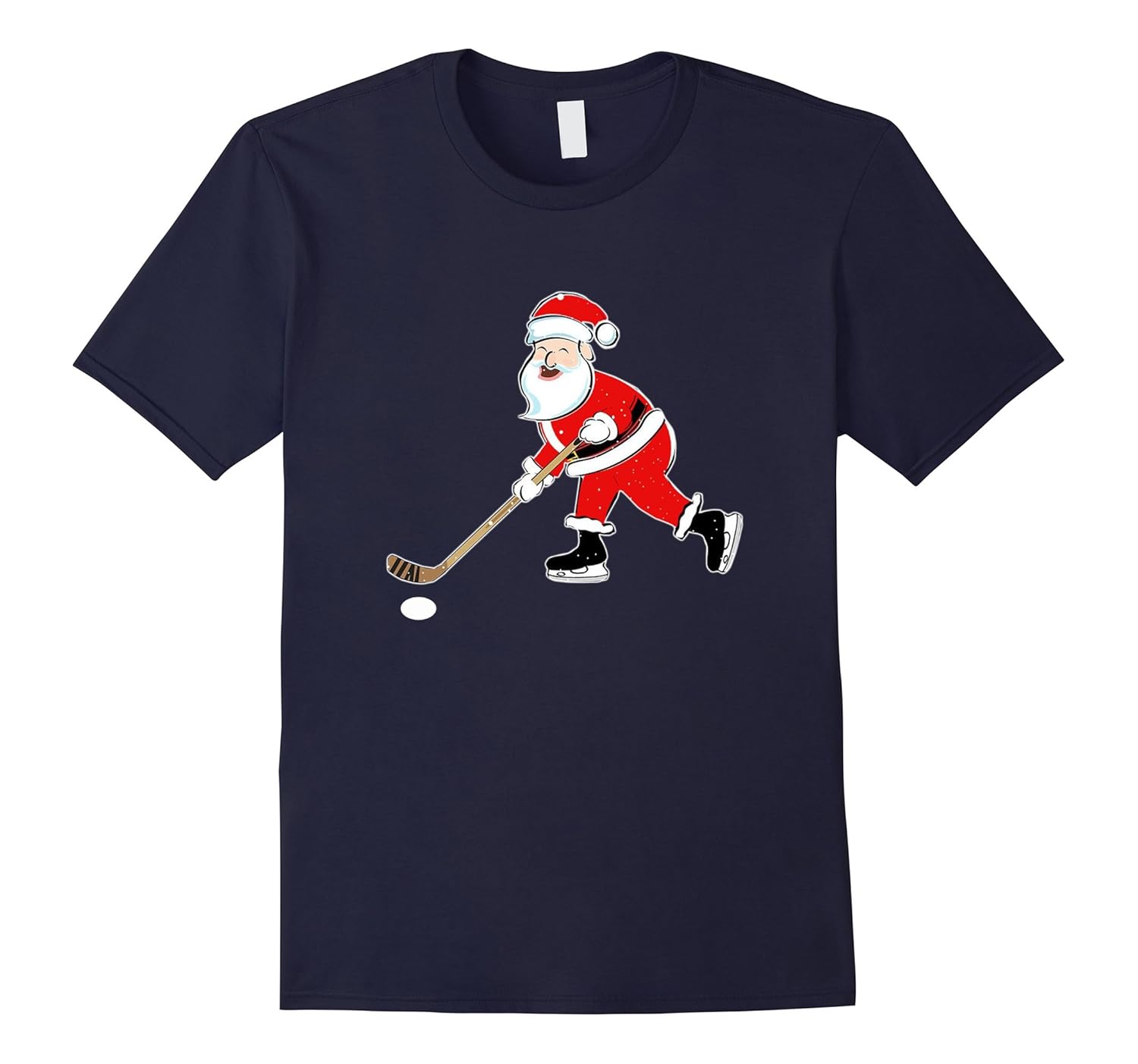 Santa HOCKEY Tshirt Funny Ugly Christmas For Men Women-ANZ