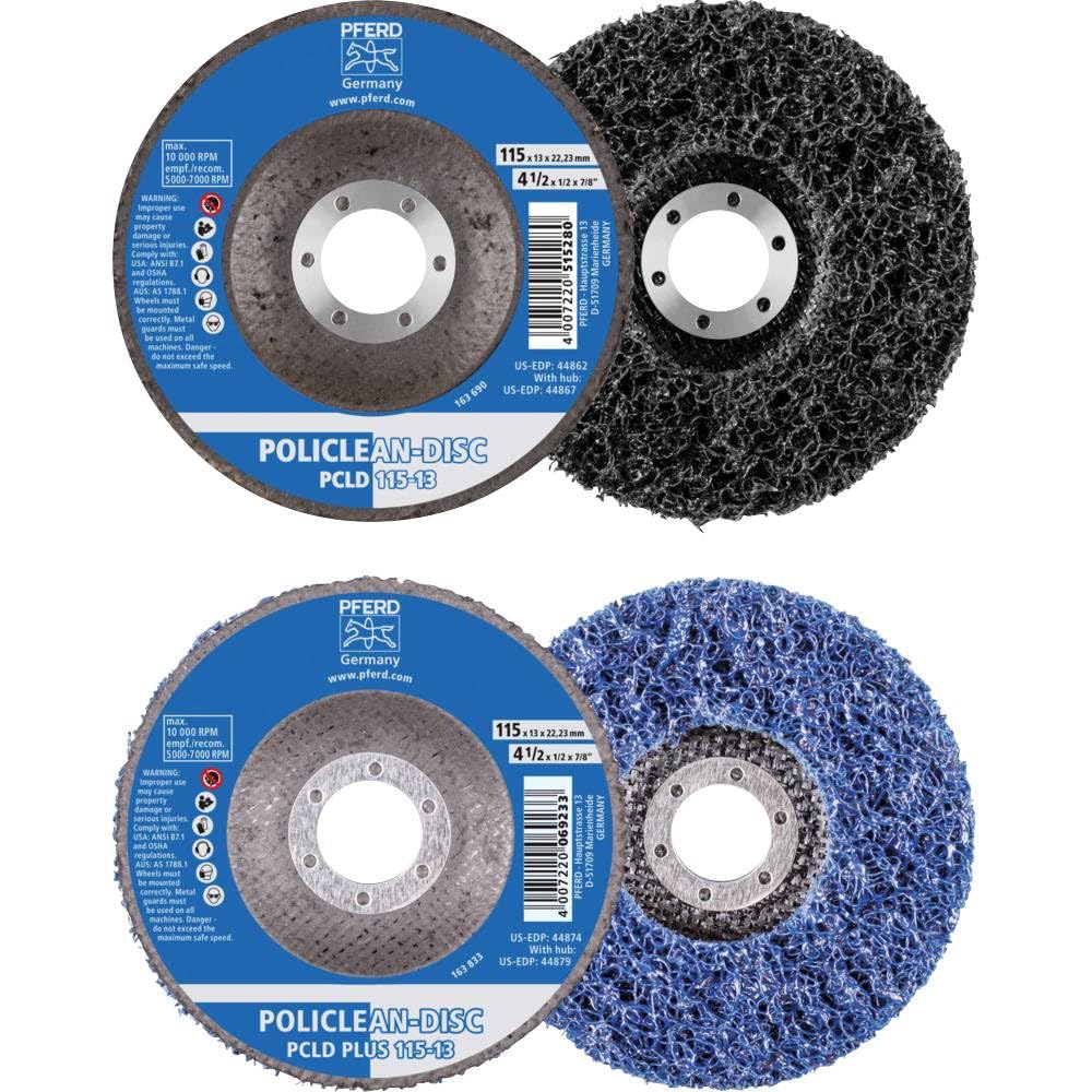 PFERD Policclean Plus Cleaning Fleece | Diameter 125 x 13 mm Bore Diameter 22.3 mm | 44698004 – for Coarse Cleaning Work