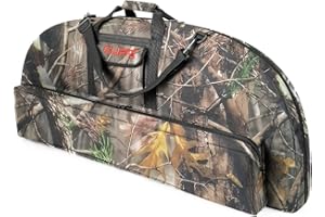 LWANO Compound Bow Case Soft Light-Weight Bow Bag with Arrow Pocket and Backpack Straps