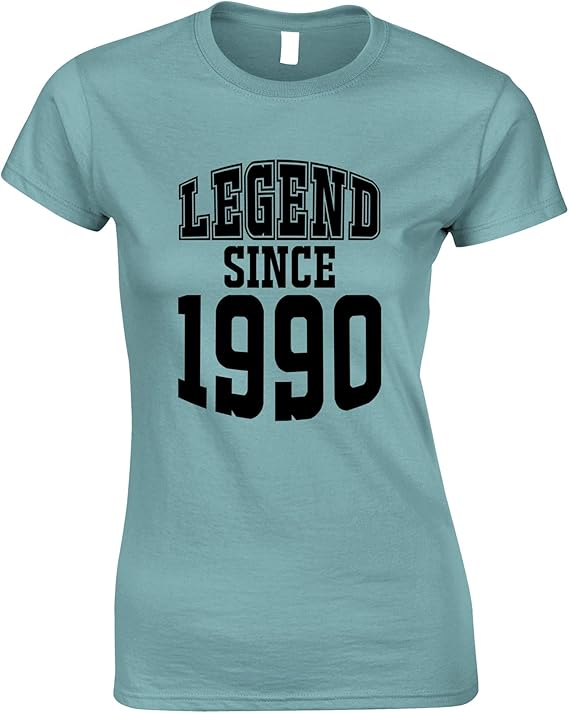 Tim And Ted Playera de 30 cumpleaños para Mujer, Leyenda Desde 1989 Slogan Thirty: Amazon.com.mx: Ropa, Zapatos y Accesorios