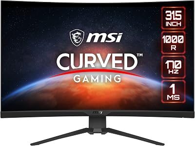 MSI G322CQP 31.5" Curved Gaming Monitor 2K WQHD 170Hz 1ms FreeSync HDR VA