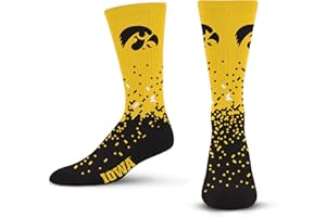 For Bare Feet NCAA mens Spray Zone Crew Sock Ncaa