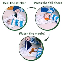 Skillmatics Foil Fun - Animals, No Mess Art for
