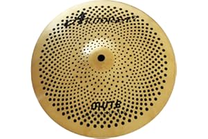 Arborea Low Volume Splash Cymbal 10 inches Golden Mute Practice Splash Cymbal For Drum Set