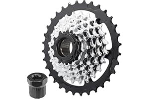 MAKELEN 7/8 Speed E-Bike Freewheel 11-28 Teeth/11-32 Teeth Screw On Multiple Freewheel Threaded Type Freehub Replacement Part