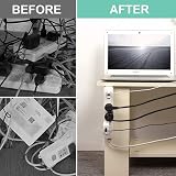 SOULWIT Self Adhesive Power Strip Surge Protector Holder Under Desk Wall Mount view 3
