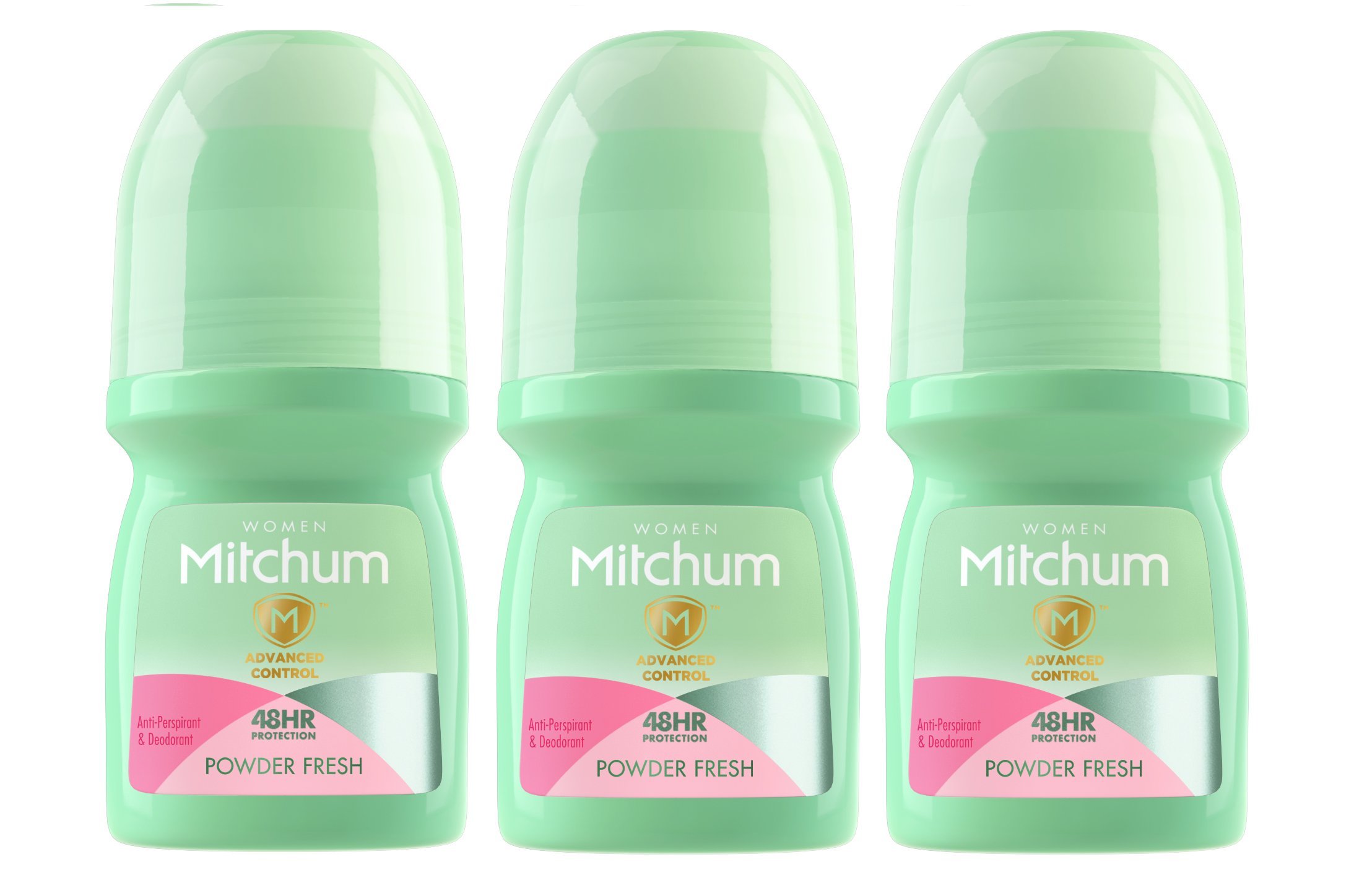 Mitchum Roll On Powder Fresh 50ml (Pack Of 3)