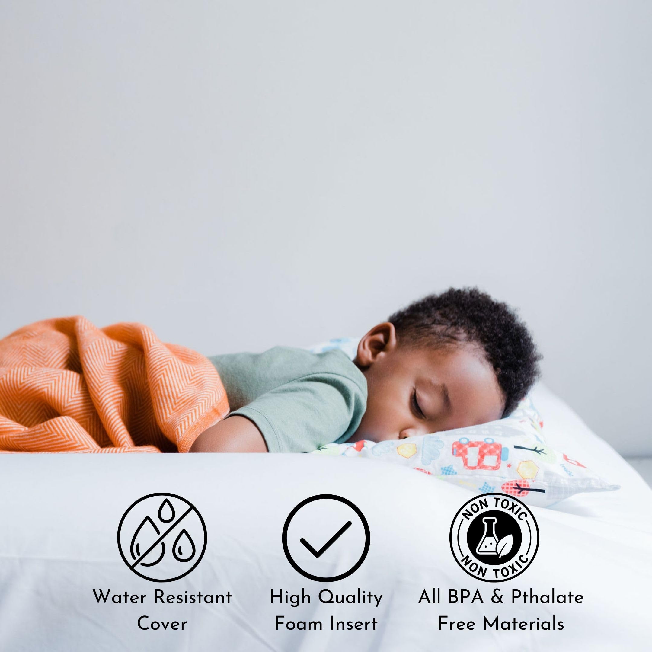 Little Sleepy Head Bed Bumper for Toddlers | Toddler Bed Rail | Toddler Bed Rail with Soft Cover | Foam Safety Rail with Stay-Put Cover | Twin Bed Bumper for Toddlers for Home or RV (1-Pack)