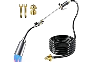 Propane Torch Burner Weed Torch with Self Igniter, Propane Torch Weed Burner with 11.5FT Hose, Heavy Duty Blow Torch with Fla