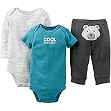 Del Carter bebé Boys '3 piezas Take Me Away "Set (Baby) – Gris, recién nacido, Cool