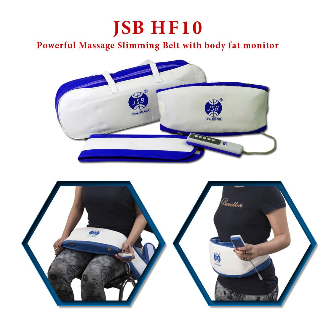 Jsb hf10 slimming and massage belt Clearance