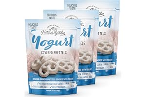 Nature's Garden Yogurt Covered Pretzels – No Trans Fat, Indulgent Snack, Flavored Pretzels – 7 Oz Bag (Pack of 3)