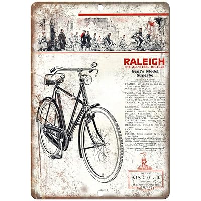 Vintage Raleigh Superbe Bike Tin Sign Retro Iron Uganda Ubuy