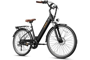 Heybike Cityscape 2.0 Electric Bike for Adults with 1000W Motor Peak,468Wh Removable Battery and up to 50Miles 24MPH,UL Certified 26" Electric Commuter Bike with 7-Speed and Front Suspension.