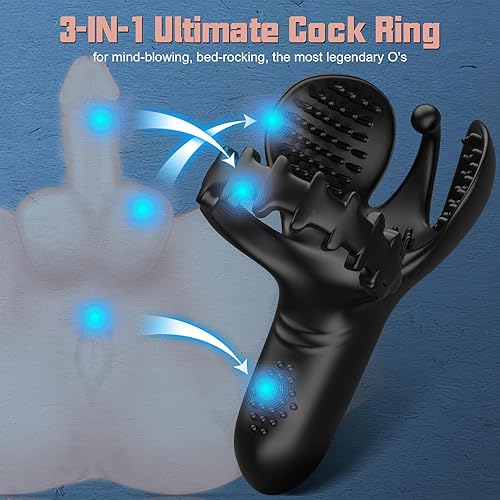 Vibrating Cock Ring, Adjustable Penis Ring Vibrator with Testicle &  Perineum Stimulator, Sex Toys for Men Couples, APP Penis Vibrator Male  Adult Toy, Cock Sexual Stimulation Device 9 Vibrations in Saudi Arabia |