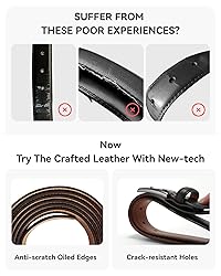 CHAOREN Mens Belts Leather for Gift Men