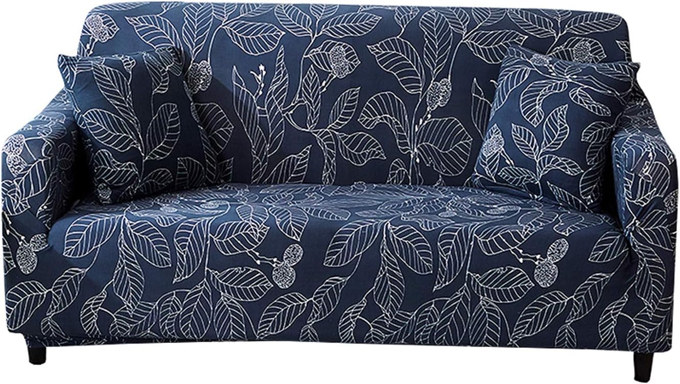 Jaoul All Cover Printed Elegant Floral High Stretch Couch Sofa Slipcover Furniture Protector with Two Pillow Cases