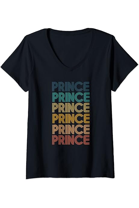 Amazon.com: Womens Retro Vintage PRINCE Classic Name Cool 80s 90s 