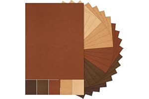 Sinmoe 100 Sheets 5 Shades Cardstock Paper 8.5 x 11 Inches 180gsm Solid Core Printer Paper for Scrapbooking DIY Arts Crafts Making Office Home Supplies (Brown Series)