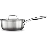 Calphalon Premier Stainless Steel 2.5-Quart Sauce Pan with Cover