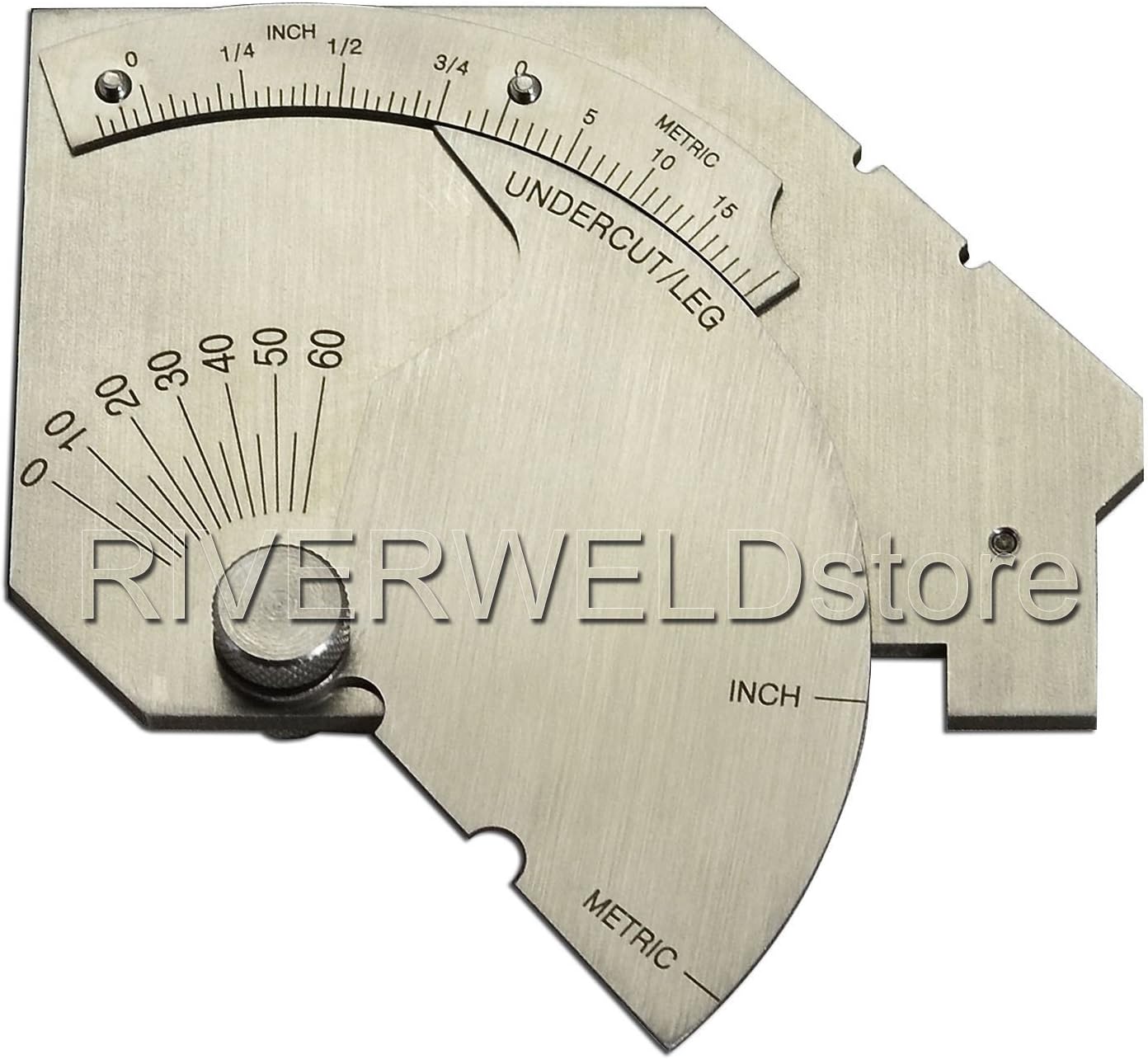 RIVERWELD Bridge Cam Gauge Test Ulnar High-Low Misalignment Checks Depth of Undercut Pitting Fillet Weld Length Throat Size Angle of Preparation - Image 4