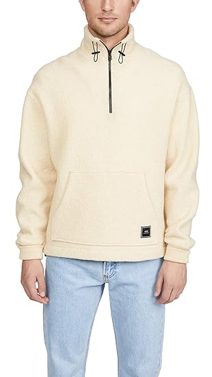 off white quarter zip