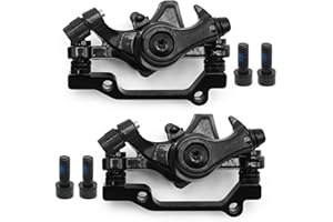 EATAKWARD 2Pcs Universal Mechanical Bike Disc Brake Set, Front and Rear Mechanical Disc Brake Calipers for Mountain Bikes Roa
