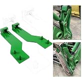 Loader Quick Tach Mounting Brackets Compatible with John Deere Tractors | Durable Heavy Duty, Powder Coated Steel Green
