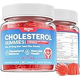Cholesterol Gummies, Cholesterol Supplements with 2000mg Plant Sterols & Stanols, Red Yeast Rice, 500mg Bergamot Orange, Support Healthy Cholesterol Levels for Women & Men, Mixed Berry Flavor, 180Ct