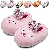 IceUnicorn Toddler Slippers Kids Cute Funny Animal House Shoes Girls Boys Christmas Fluffy Bedroom Indoor Slipper, Cat, Bunny, Unicorn, Axolotl, Fox