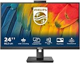 Philips 24" FHD IPS USB-C 90W Monitor 75Hz 4ms KVM Webcam Height view 2