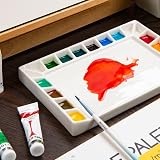 MEEDEN Ceramic Artist Paint Palette 18 Wells 20.3x14cm for All Paints view 6