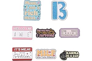 beyonday Creative Singer Enamel Pins with Velvet Bag, Lyrics Album Inspired Pins for Fans Concert Friendship Brooch Music Lapel Pins on Backpacks Clothes Jeans Hats Gifts for Enthusiasts Women Adults