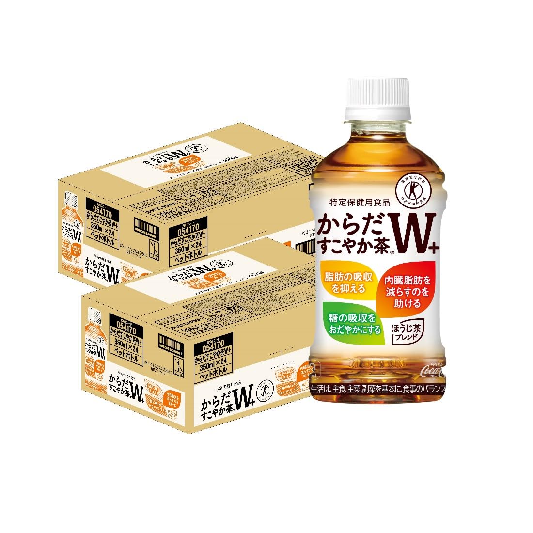 [2CS] [トクホ] コカ・コーラ からだすこやか茶 W (350mlPET×24本)×2箱商品画像