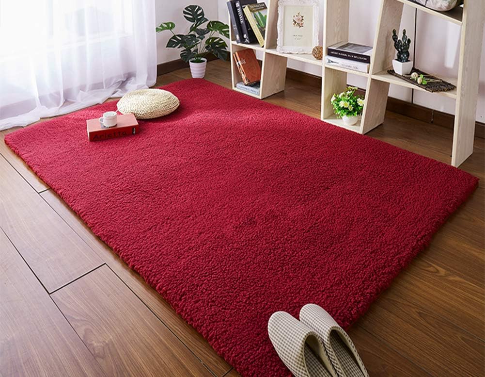 Amazon Com Youta Anti Skid Rectangular Shaggy Area Rugs Solid