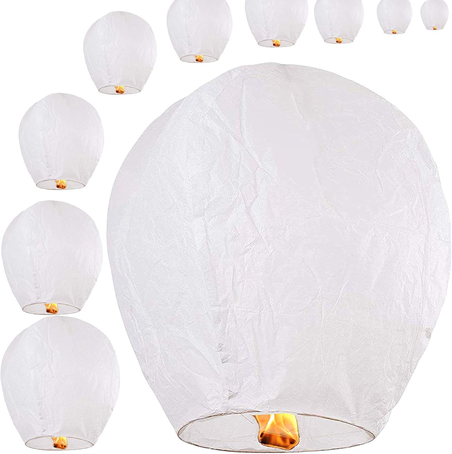 Chinese Sky Lanterns Environmental Friendly 100 Biodegradable Material