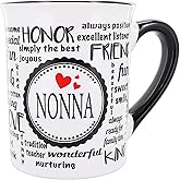 Cottage Creek Mugs - 16oz. Large Ceramic Nonna Coffee Cup - Ideal Stoneware Mug for Kitchen, Office & Home Decor - Gifts for Women, Grandma, Mom, Grandparents