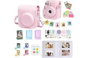 WOGOZAN Accessories Case for Fujifilm Instax Mini 12 Instant Film Camera Kit Bundle + Album for Mini 3 Inch Film + Color Filt